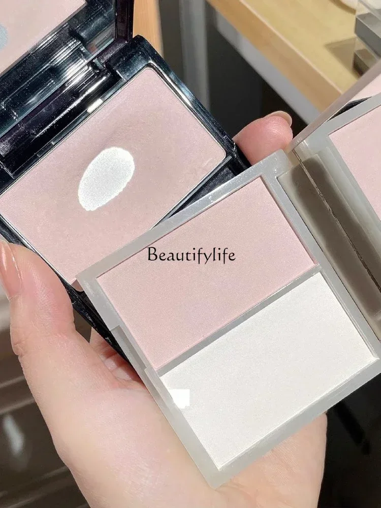 Two-Color Highlight Powder Brightening Eye Shadow Side Shadow Matte Blush Repair Concealer Makeup Palette