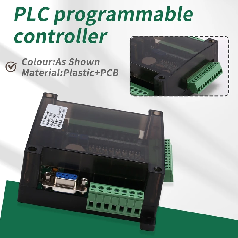 A23F-FX3U 14MR 6AD 2DA RS485 8 Input 6 Relay Output 6 Analog Input 2 Analog (0-10V) Output PLC Controller Board