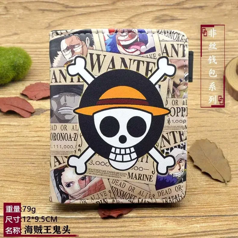 

New One Piece Anime Figures Fashion Wallet Nika Luffy Ace Zoro Cartoon Wallets Coin Purses Handbag Casual Card Birthday Gift