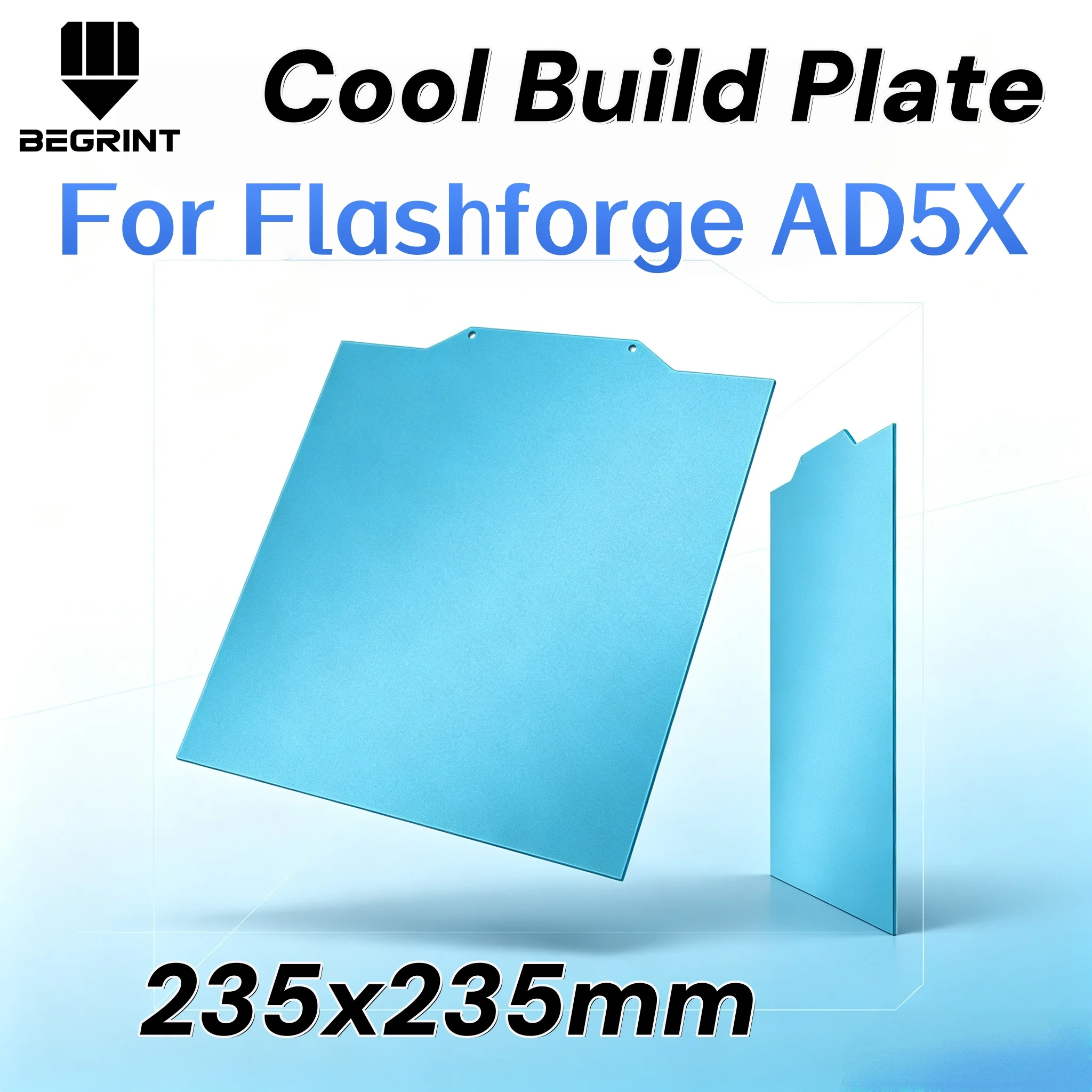 Upgraded Nearly Smooth Cool Build Plate for Flashforge AD5X Warp-Free Printing for PLA PETG 3D Printer Accessories