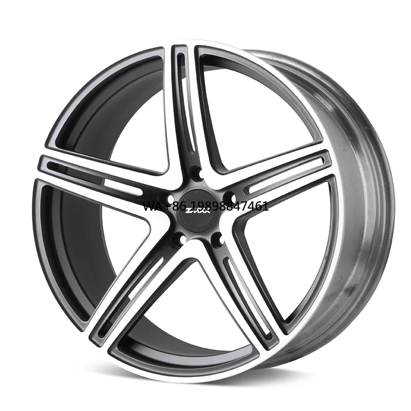 

ZXMM Customized Car Wheels 15-26 Inch Double 5 Spoke Design 5*112 5*120 5*130 Aluminum Alloy Forging Wheel