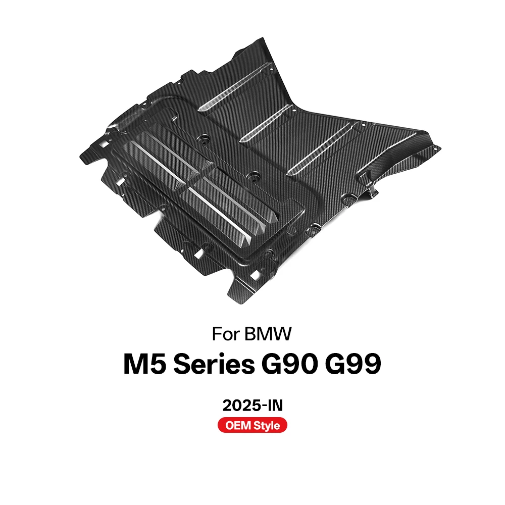 لوحة انزلاقية للسيارة من ألياف الكربون الجافة الحقيقية لسيارة BMW M5 Series G90 G99 OEM Style 2025-IN #6