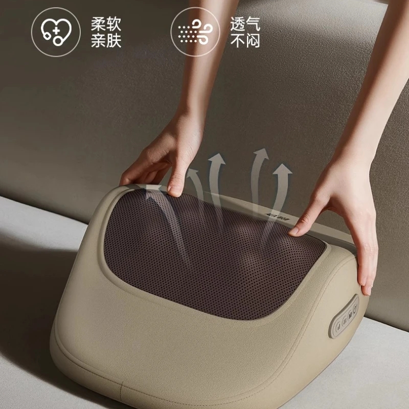 Multi-Functional Ergonomic Neck Massager Pillow - Graphene Heat Therapy for Neck Back Waist Cervical & Shoulder Relief