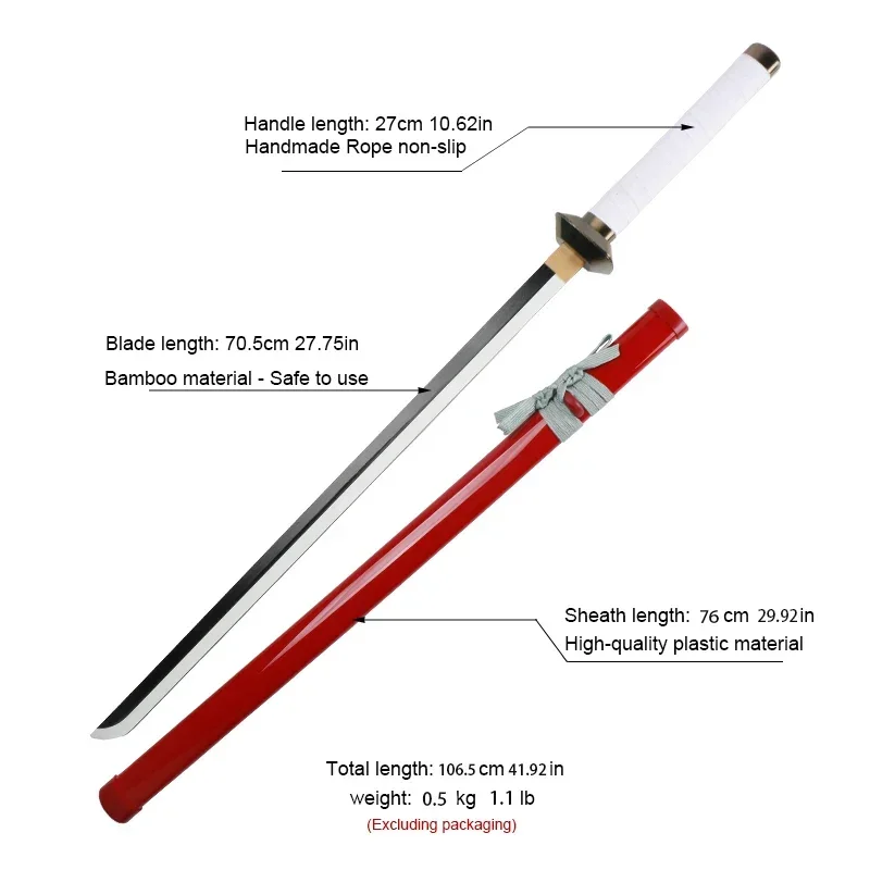 Anime Character Katana  Toy Bamboo Sword  Cosplay Weapons Uchiha Sasuke Hatake Kakashi 1:1  Original pattern