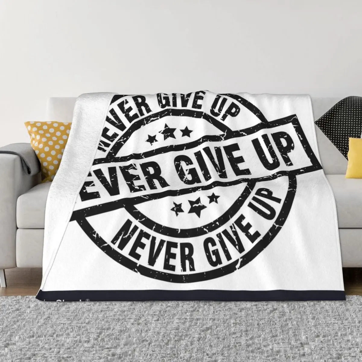 

Never Give Up Logo 9 Bedroom Couple Blankets Blankets And Blankets Throw Blanket