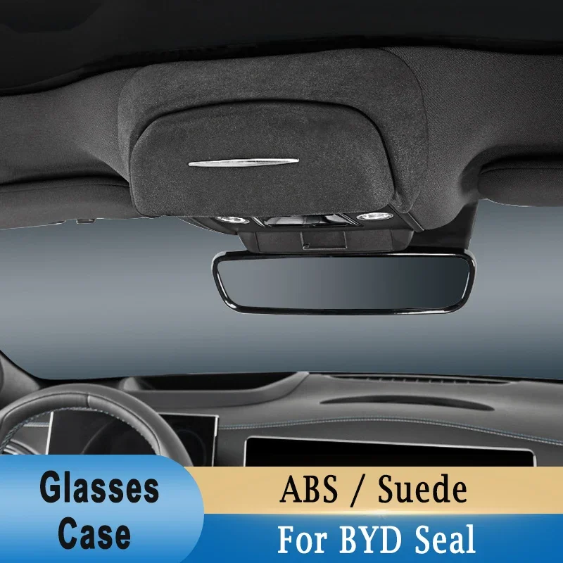 

Автомобильные очки, искусственные очки для BYD, искусственные очки, высококачественные АБС/Замшевые потолочные солнцезащитные очки, бокс для хранения, аксессуары для интерьера