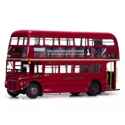 1:24 simulazione modello di auto in lega UK London autobus a due piani numero di modello 2919 modello di autobus