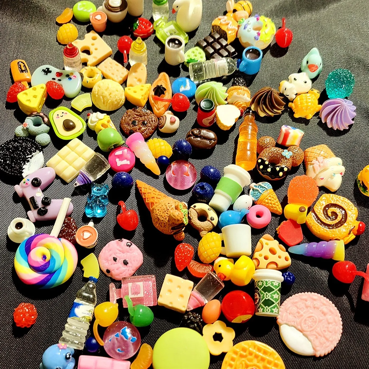 Cute Miniature Dollhouse Supermarket Food Snacks Mini Cake Wine Drink for Doll Kitchen Accessories