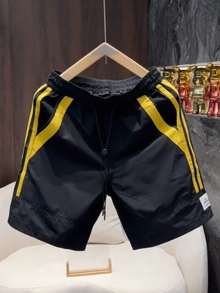 

Высококачественные мужские спортивные брюки для бега с быстрым высыханием, летние, тонкие, дышащие, свободного кроя, новинка 2026 года