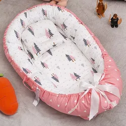 Baby Bed Bassinet Nest Newborn Boys Girls Infant Bassinet Bumper Soft Travel Bed Birth Gift