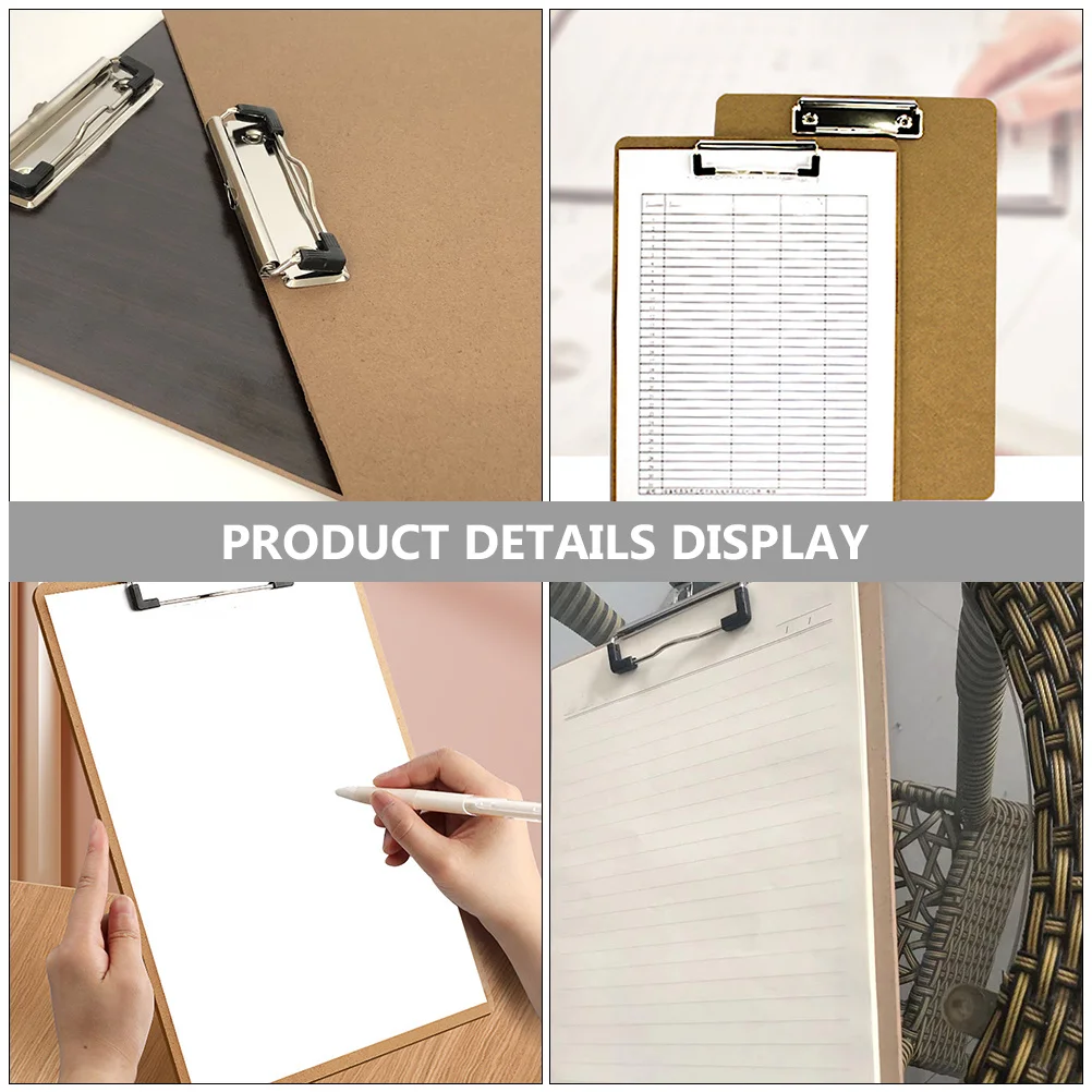 

5Pcs Thick Office Clip Board Multi-Purpose Document Organizer Flexible and for Long Term Use Clip Board