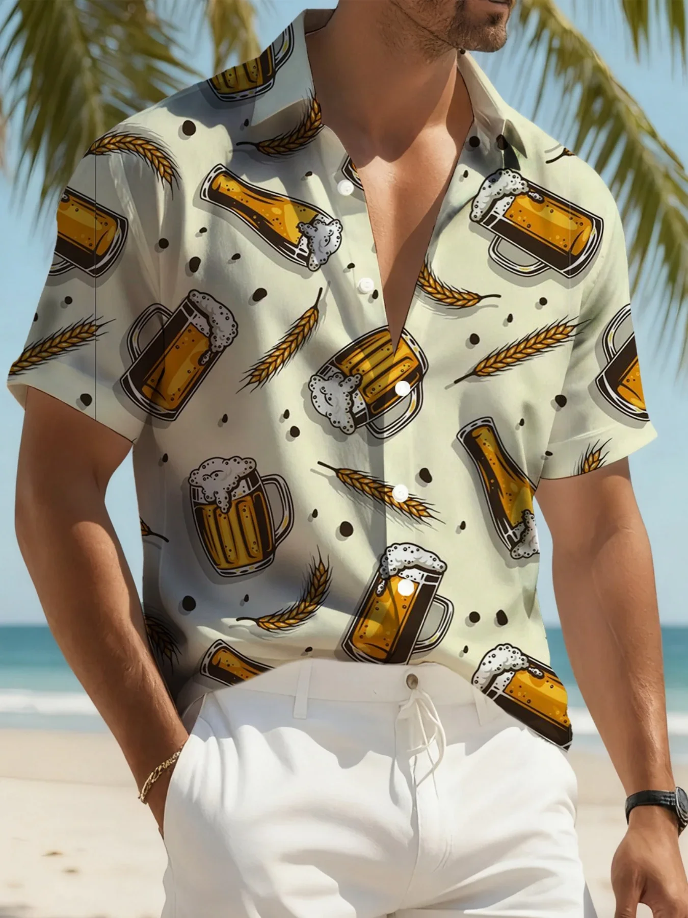 Men's Hawaiian Shirt 2026 Casual Summer Style Man Women Short Sleeve Beach Party Print Vacation Tops