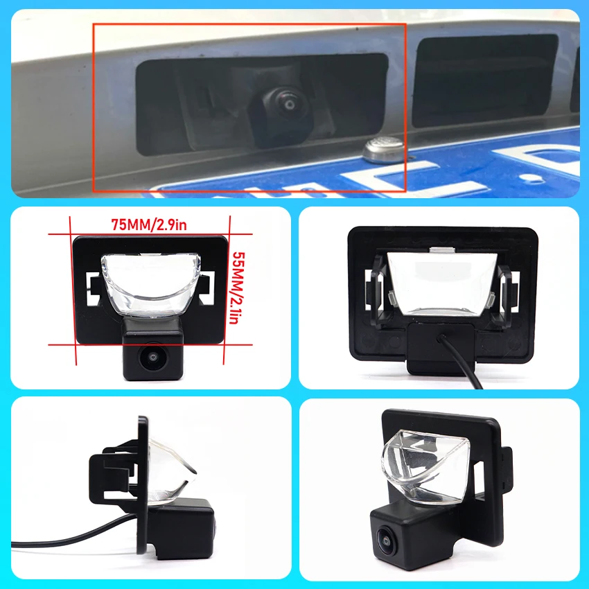 Car HD CCD Vehicle 1080X720P 170° Fisheye Rear View Camera For Mazda5 For Mazda 5 Premacy MK2 2005 2006 2007 2008 2009 2010 M5