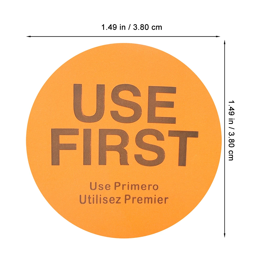 

4pcs Use First Labels Food Storage Stickers Inventory Control Adhesive Signs Restaurant Kitchen Organizer Label Decals For Home