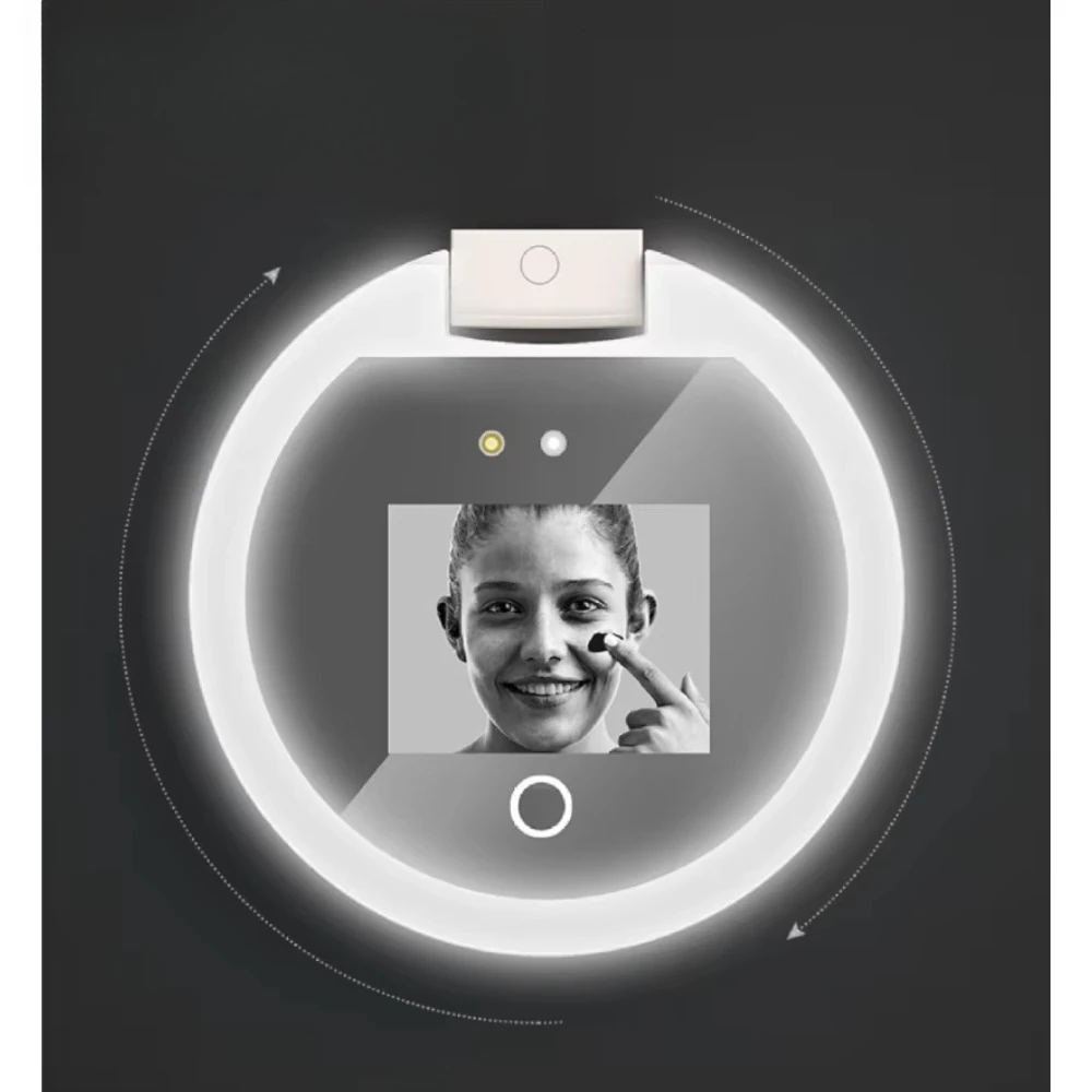 LED & UV Visual Function Multifunctional Makeup Mirror Portable Sunscreen Detector Compact Travel Size Makeup Mirror