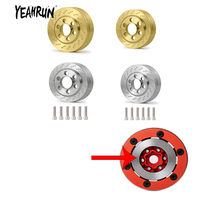 YEAHRUN Stainless Steel/Brass Wheels Counterweight Balance Weights for 1.9 2.2inch Wheel 1/10 RC Car TRX4 TRX6 Axial SCX10 TRX6