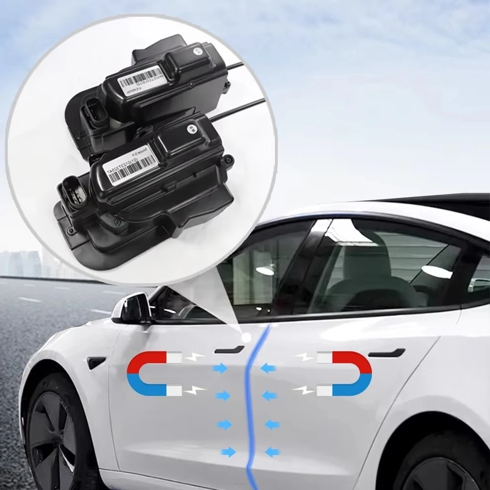 Anti-Pinch Silent Soft Close Electric Suction Door Lock for Model Y 3 Highland Juniper Protector