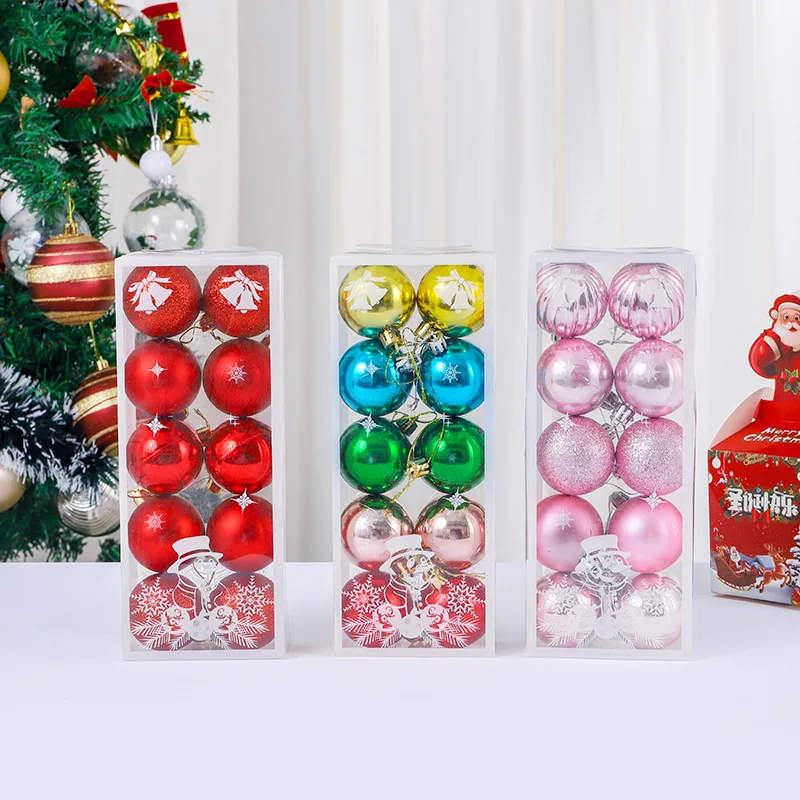 5cm Christmas Plastic Ball Christmas Ball Christmas Tree Ornaments Hanging Ball Set