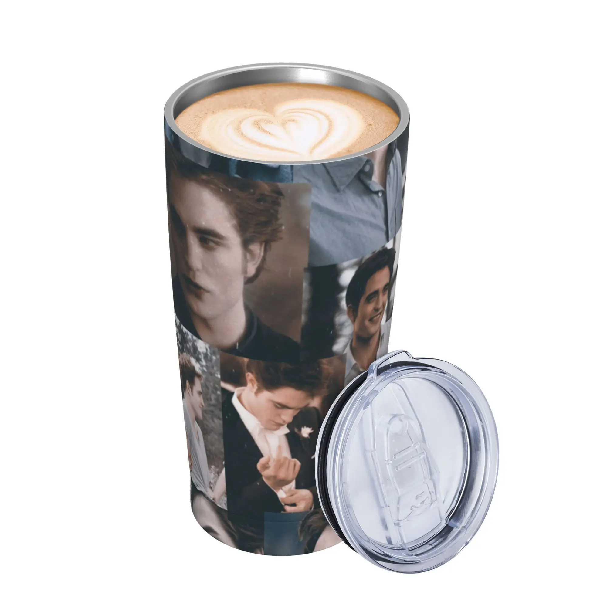 Edwards Cullen  Insulated Tumbler with Straws Lid  Vacuum Coffee Mugs Double Wall Hot Cold Drinks Cup 20oz