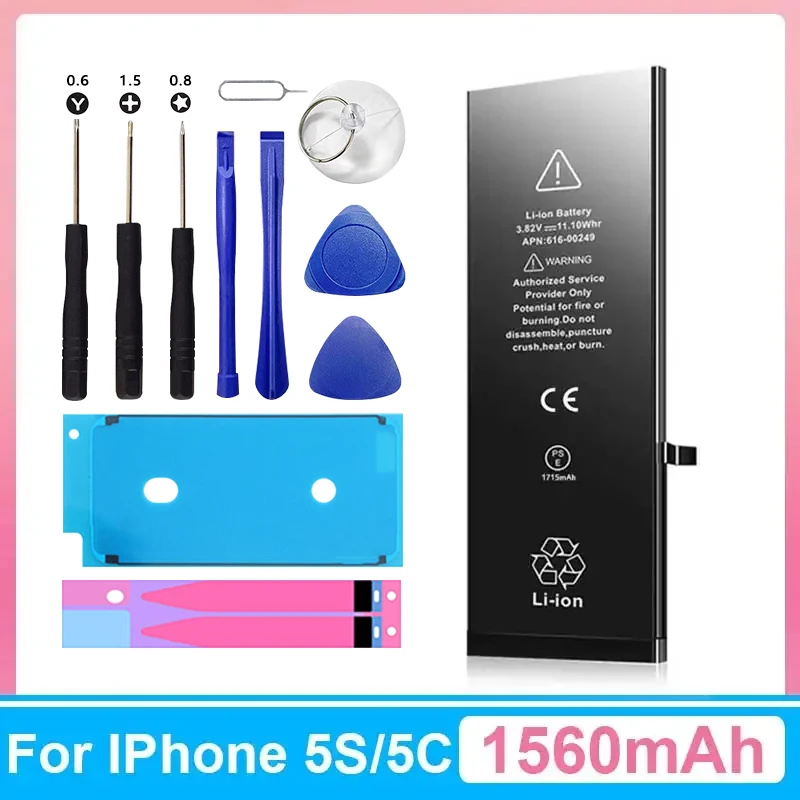 

XDOU New Phone Battery For iPhone 5S 5C iPhone5S With Free Repair Tools Kit 1560mAh High Capacity Bateria Replacement