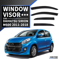 Car Window Visor For Daihatsu Sirion M300 M600 2004-2018 Awning Shelters Windshield Side Window Rain Sun Shade Auto Accessories