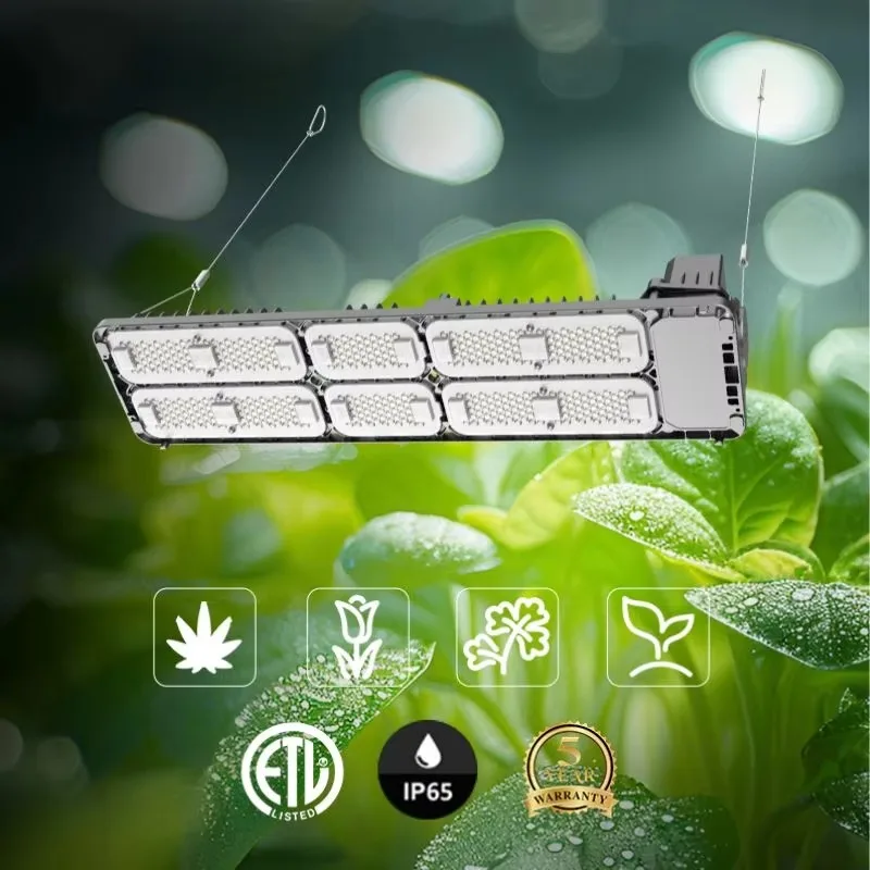 

High Yield Greenhouse Full Spectrum Hydroponics Samsung LM301B Dimmable Commercial Light