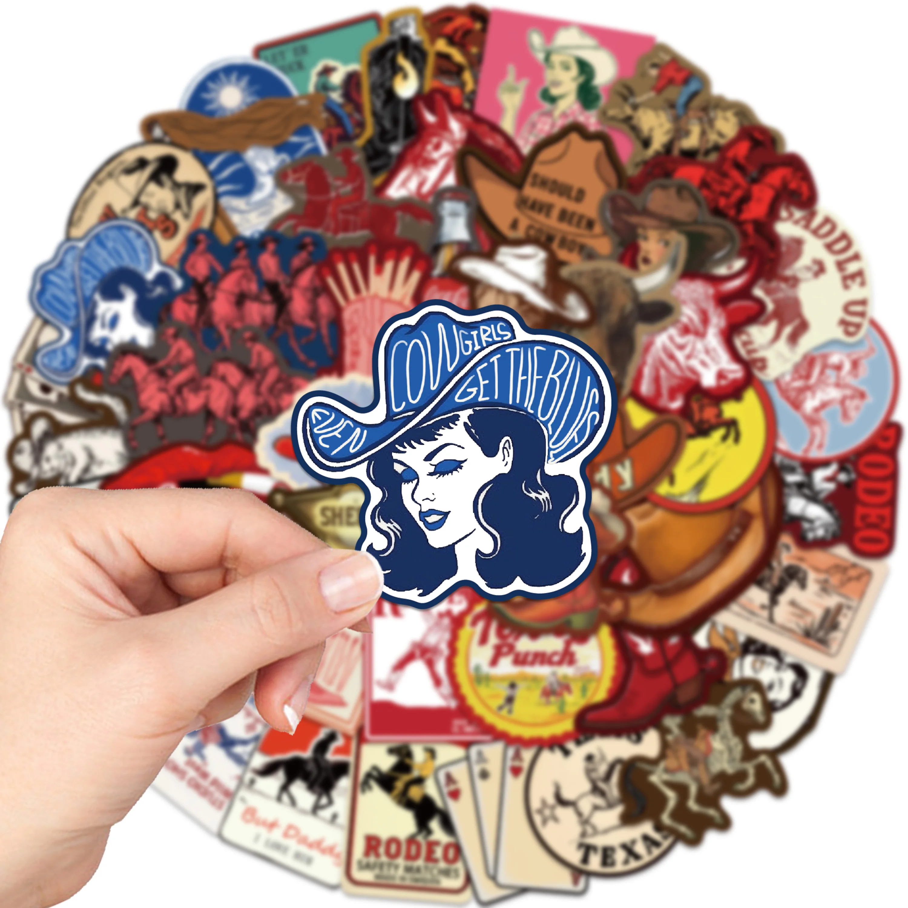 50pcs The Western Gothic Sticker Cartoon Graffiti Funny Decal For Fridge  Magazine Bookmark Decoration Stickers Holiday Gift Toy
