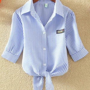 Kurzhaut aus der Frauen in der Frau, ein Freizeithemd, weiße Tops, neue Mode, Sommer 6 Hauptverkäufe Frauen Beach Camisão - №6