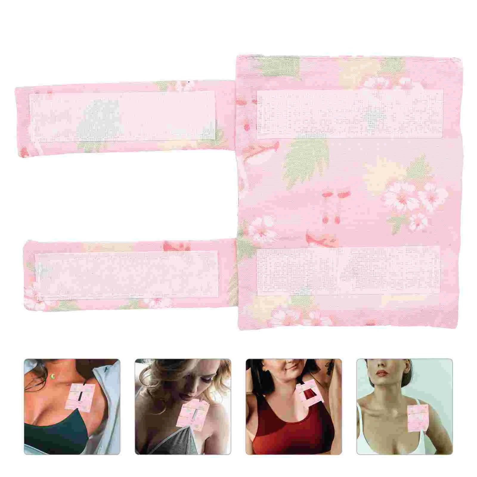 

Heart Self Adhesive Shoulder Pads Pillow Strap Port Cover Bras Anti-skid Cushions Protectors for Breast Tape