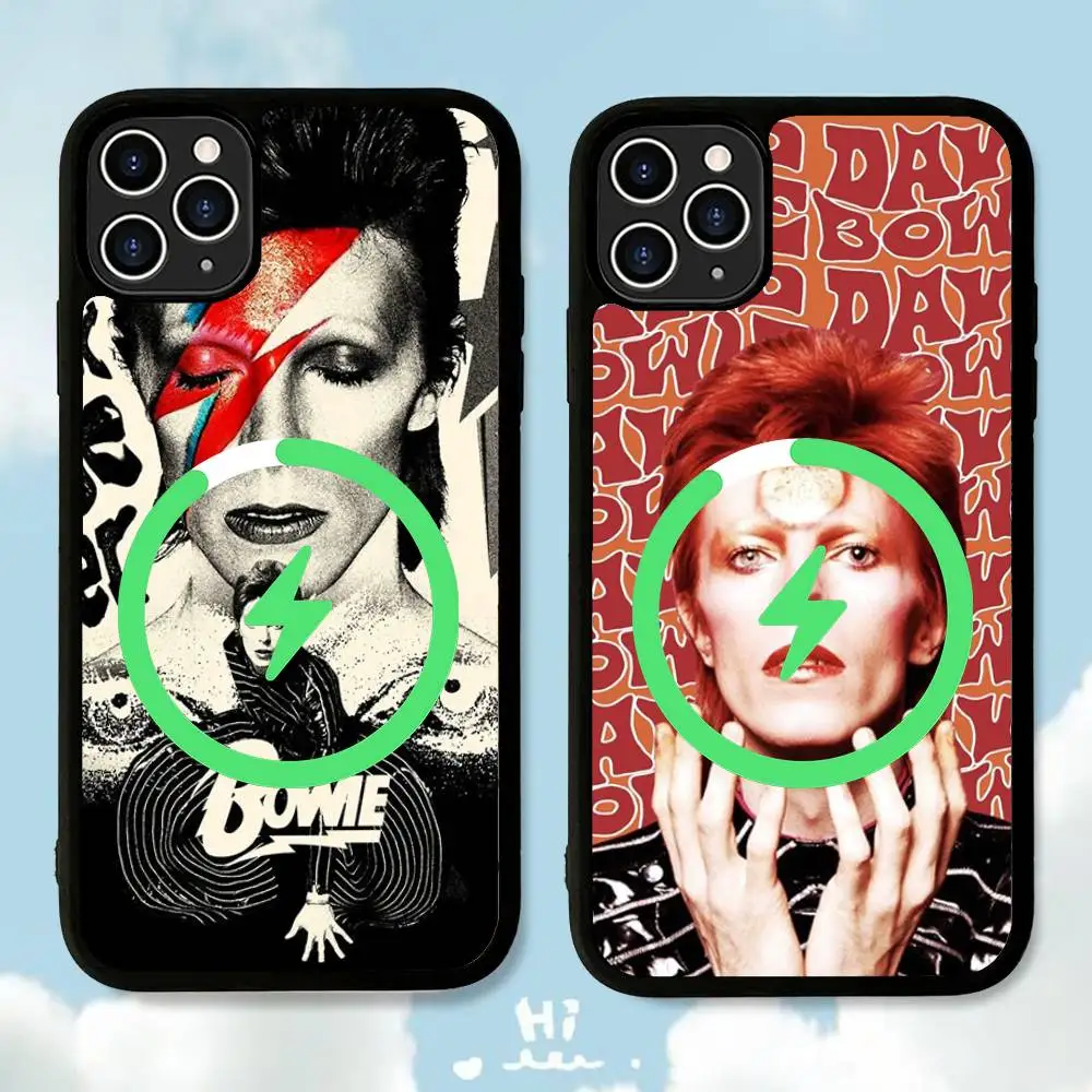 

D-David Singer B-Bowie For Magnetic For Phone Case For IPhone 17 Air 16 Pro Max 15 14 13 12 11 Protective Cover