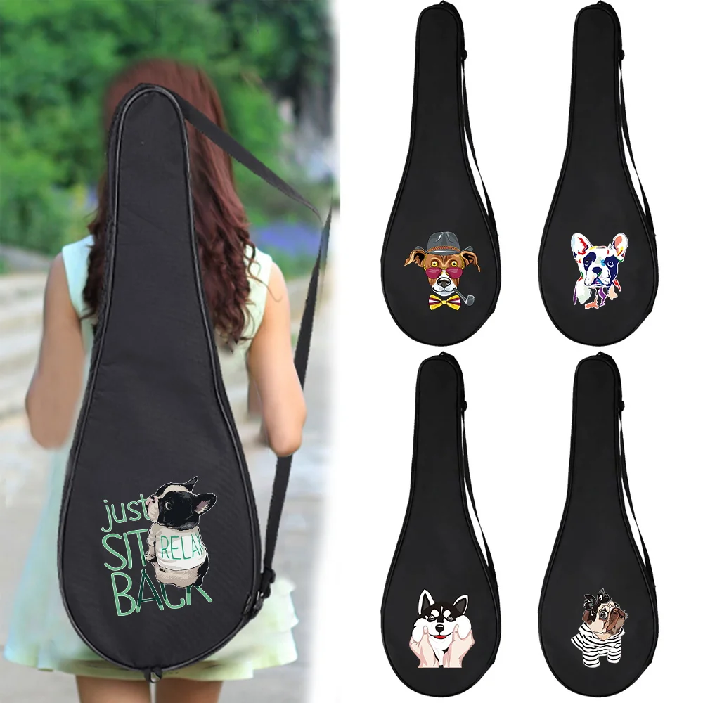 Professional Single Shoulder Badminton Racket Bag with Thickened Large Capacity Multifunctional Adjustable Shoulder Strap