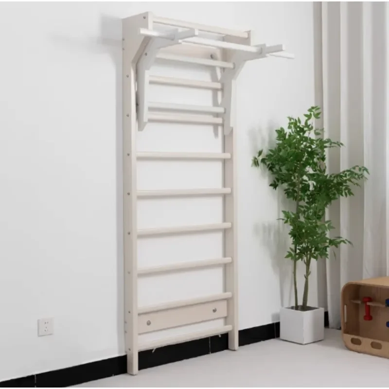 Peiqi خشبية سويدية W سلم كشك بار مجموعة المصنع مباشرة المنزل الصالة الرياضية غمس الرف #5