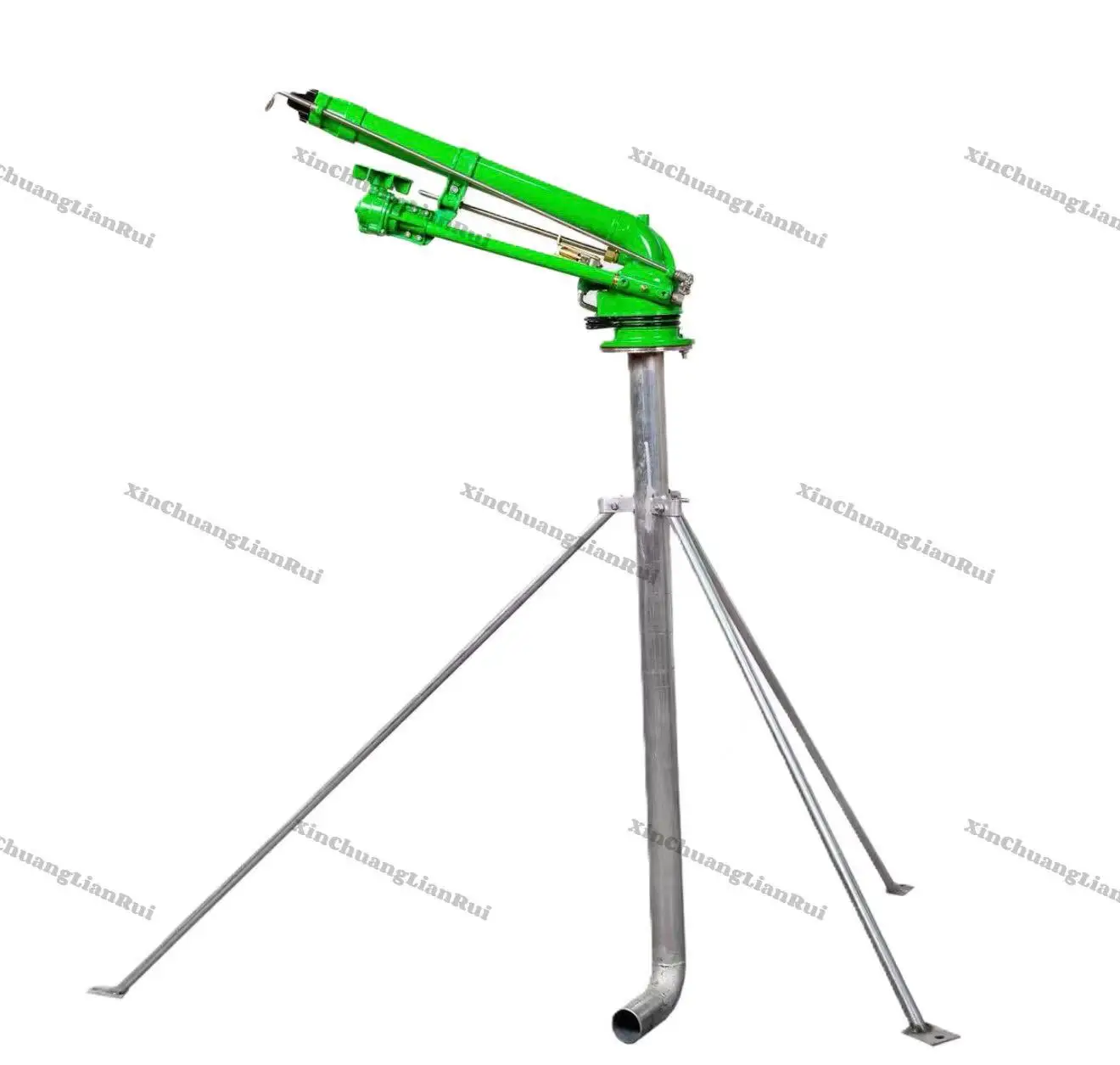 50 Turbo Rain Sprinkler Green Coated 360° Auto-Rotation Large Coverage Ideal for Farm Lawn & Golf Course Irrigation
