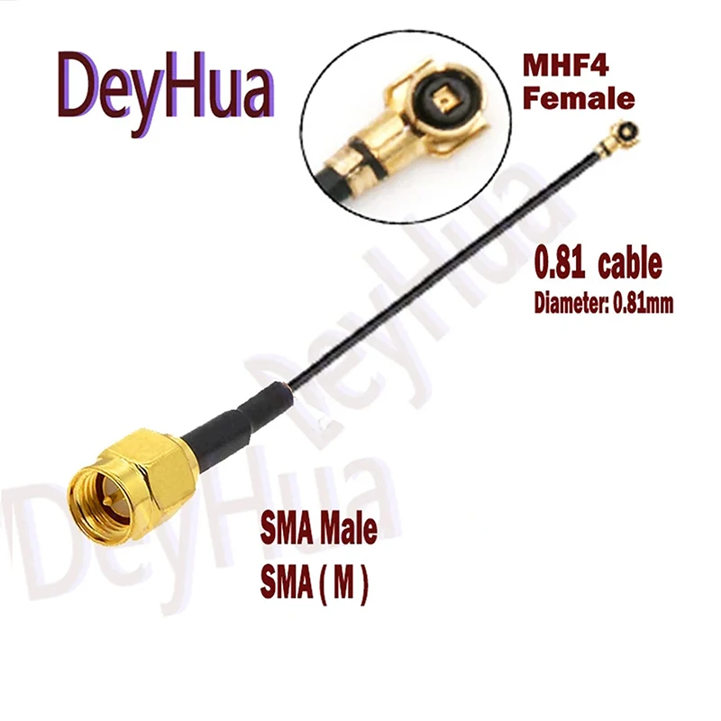 10/50/100Pcs  SMA Male cable to IPX/UFL tail fiber cable assembly IPX UFL IPX4 MHF4 antenna cable rf 1.13 0.81 RG178 cable