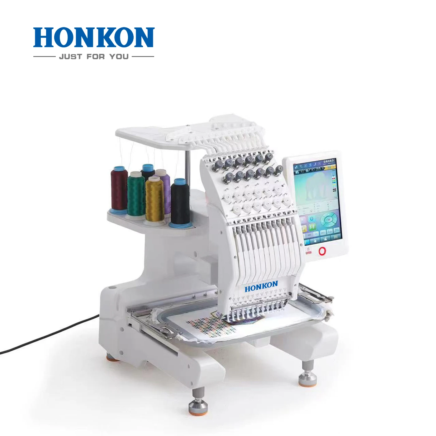 HONKON HK-1201 Mini programmable computerized embroidery machine embroidery designs for suits