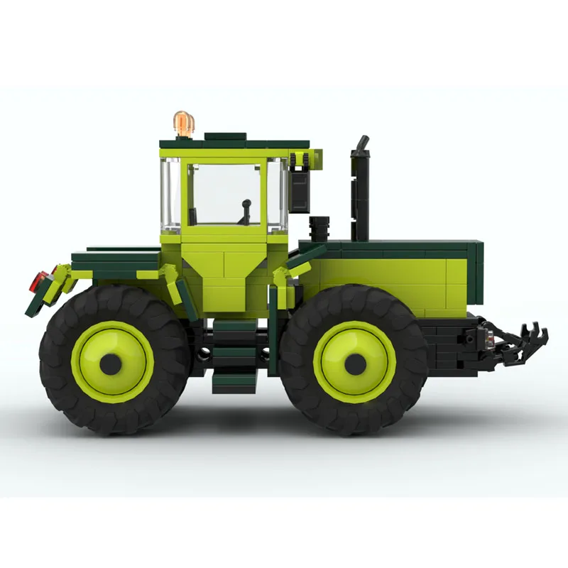 MOC-257760 Outdoor Farm Agricultural Sand Bulldozer Tractor Building Block Model 307 Parts Custom Educational Christmas Toy Gift