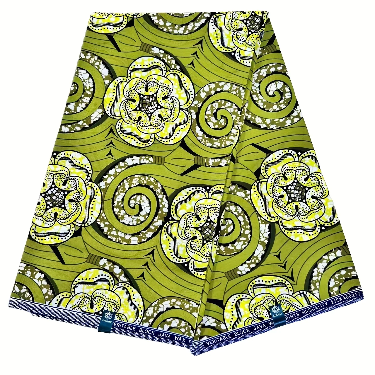 6 ياردة خمر نمط الأزهار الحمراء والزرقاء أنقرة الأفريقية المطبوعة النسيج، تستخدم للخياطة والحرف اليدوية ومشاريع DIY #1