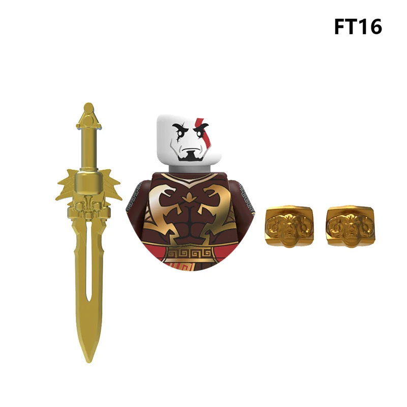 Dios de la guerra Kratos ladrillos para juguetes Señor del anillo regalos Mini figuras de acción niños bloques de construcción para regalos de fiesta