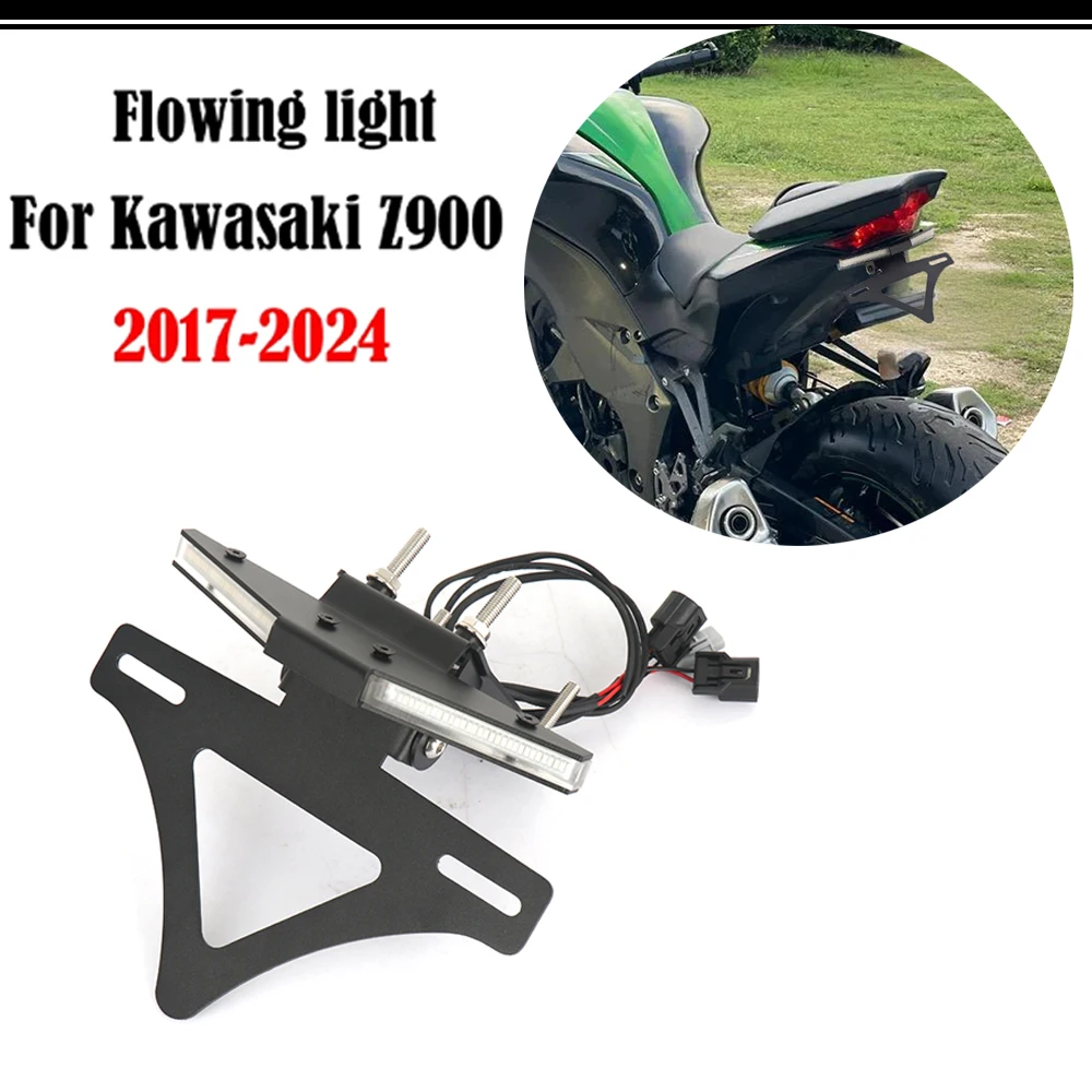 جديد دراجة نارية لوحة ترخيص قوس حامل الخلفية قصيرة الذيل قوس عدة لكاواساكي Z900 Z 900 2017 2018 2019 2020-2024 #3