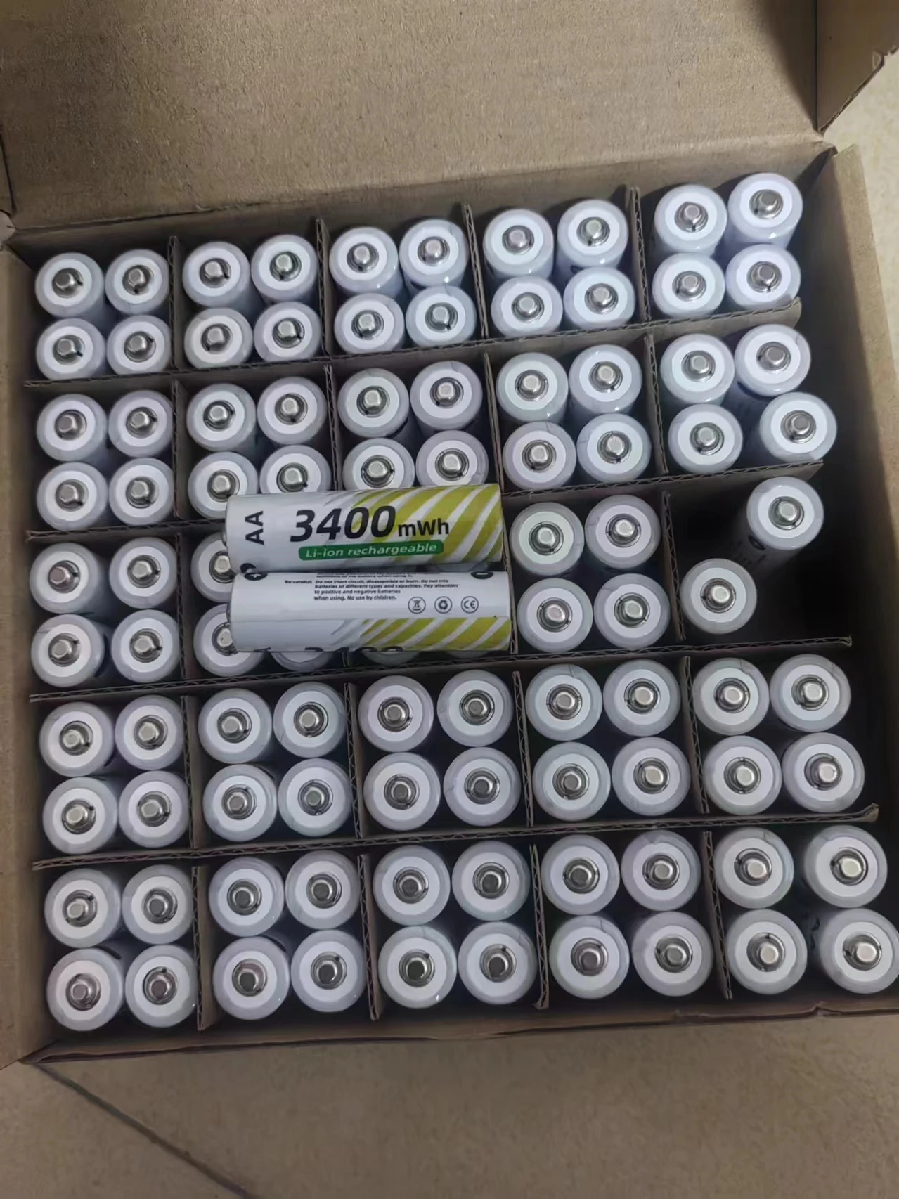 

New Li-ion AAA and AA Rechargeable Batteries USB Lithium-ion 3400mWh 1.5V AA Rechargeable Batteries+800mWh 1.5V AAA Battery