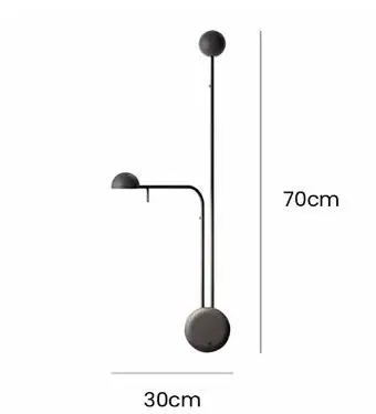 Swing Arm Wandlamp Modern Minimalistisch Wandlicht voor Studie Slaapkamer Woonkamer Modelkamer Designer Zwart/Wit Wandlicht
