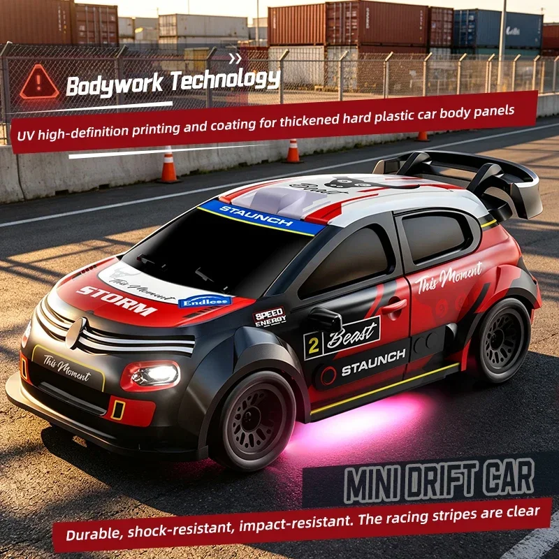 ZLL SG516 1:64 Remote Control 4WD Drift Car Can Control Lighting Model Racing Car 2.4G Multi Speed Adjustment Children Toy Car.
