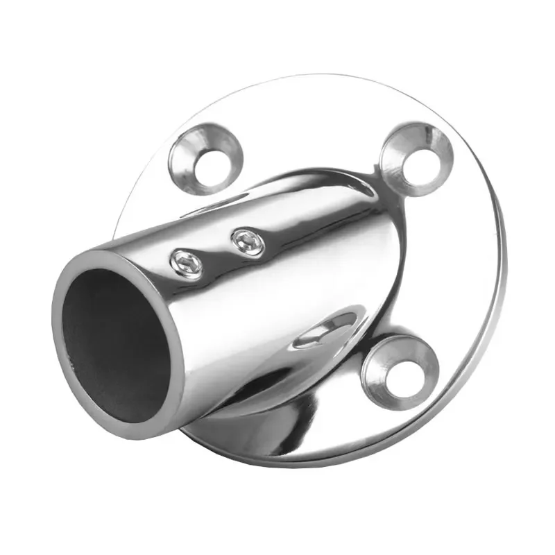 1 Pc Stainless Steel Pipe Round Base Railing  Round Bottom Socket 1\