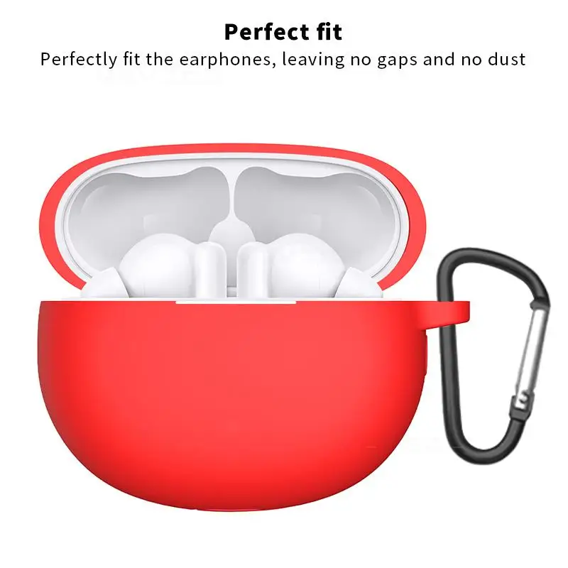 Цветной силиконовый чехол для Xiaomi Redmi Buds 4 Active, наушники-вкладыши 4, футляр для наушников, зарядная коробка, чехол с брелоком