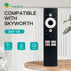 Voice Replacement Remote Control for SKYWORTH Samrt TV 55Q20 with Apps Netflix Prime-Video YouTube Google Play