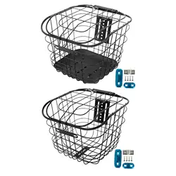 Mountain Bike Basket Front Rear Lightweight Bicycle Basket for Kid Folding Bikes Hiking Biking Outdoor Most Rear Bike Racks