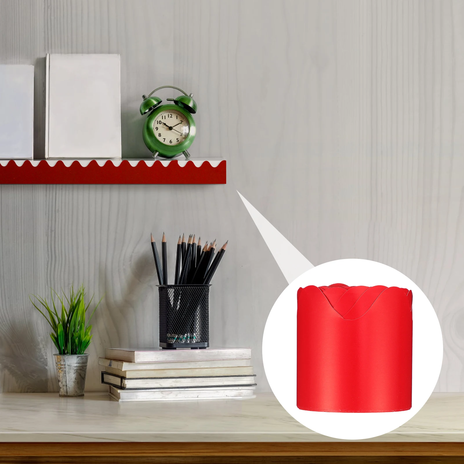 

5m Bulletin Border Paper Roll Blackboard Border Trim Classroom Wall Decor Chalkboard Waterproof Oil Proof
