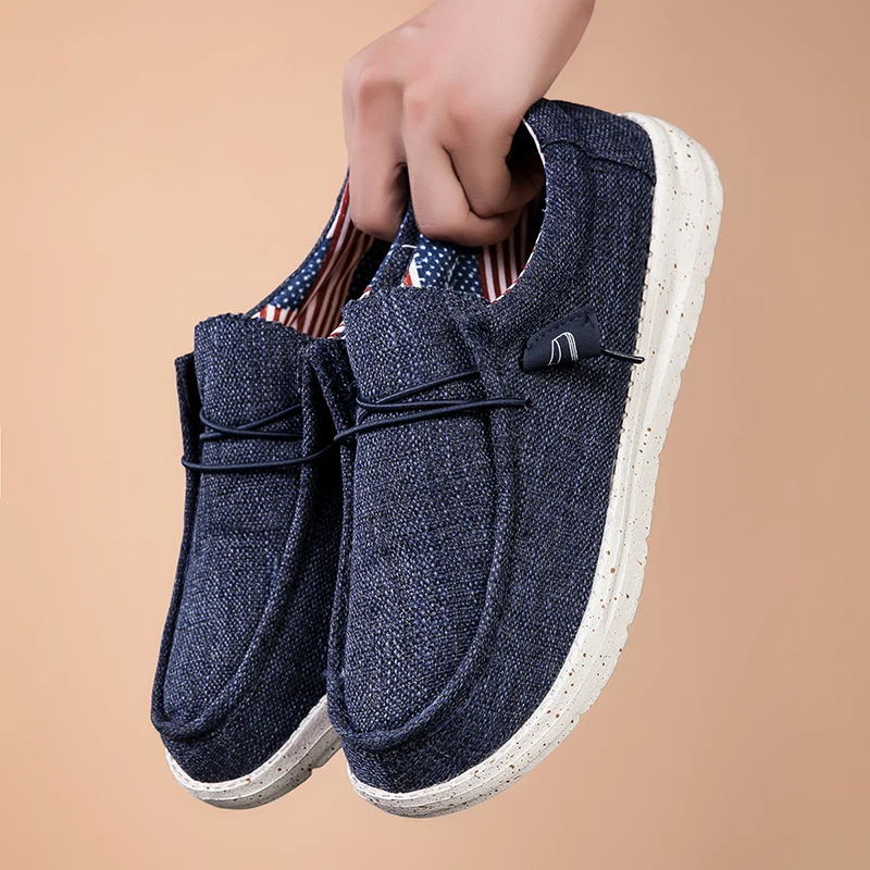 Big Size 48 49 50 Men Slip On Loafers Breathable Elastic Quick Laces Lightweight Non Slip Casual Shoes for Daily Travel Driving
