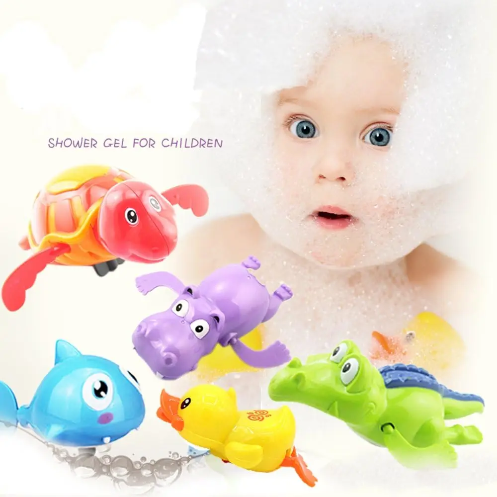 3 Pack Bath Swimming Animal Toy for Baby Toddler, Wind Up Chain Bathing Wate Animal Pool Float Bathtime Toys for Boys Girls