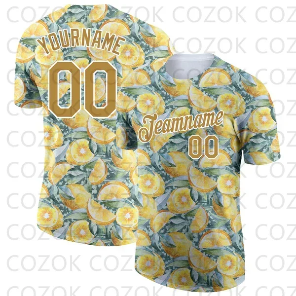 Custome Orange Pattern Football Jerseys for Men Women Unisex Football Short Sleeves Athletic Tee Shirts image 6